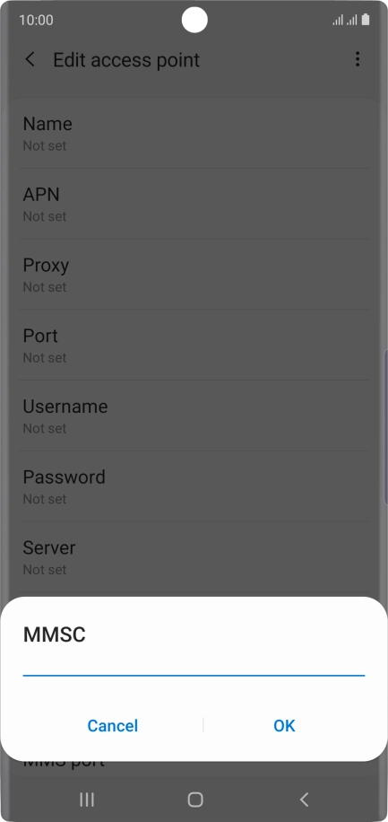 Key in http://www.vodafone.ie/mms and press OK.