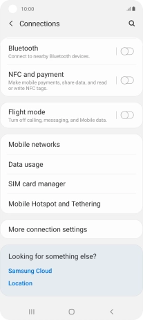 Press Mobile Hotspot and Tethering.