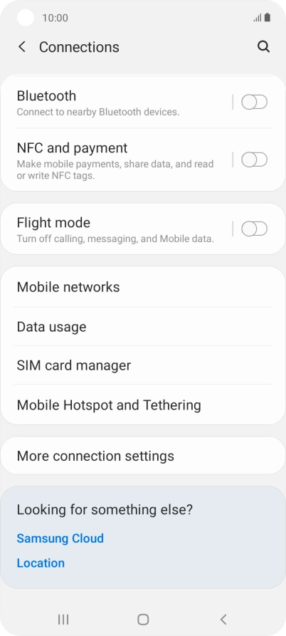 Press Mobile Hotspot and Tethering.