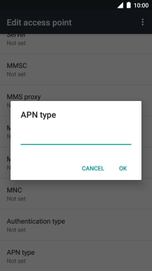Key in mms and press OK.