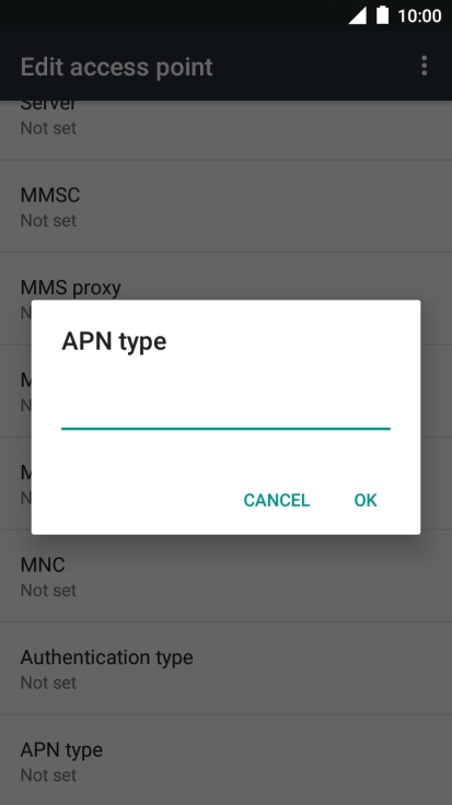 Key in mms and press OK.