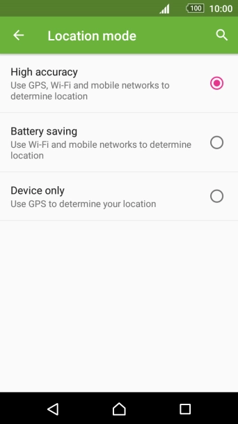 If you select High accuracy, your phone can find your exact position using the GPS satellites, the mobile network and nearby Wi-Fi networks. Satellite-based GPS requires a clear view of the sky.