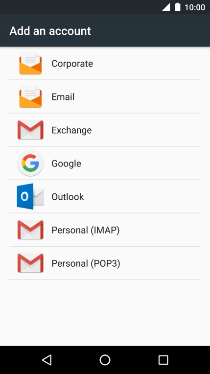 Press Google.