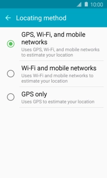 If you select GPS, Wi-Fi, and mobile networks, your phone can find your exact position using the GPS satellites, the mobile network and nearby Wi-Fi networks. Satellite-based GPS requires a clear view of the sky.