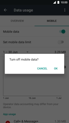 If you turn off the function, press OK.