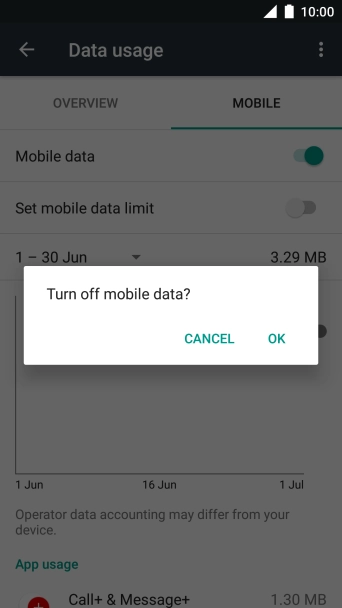 If you turn off the function, press OK.