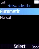 If you want to select a network automatically, select Automatic.
