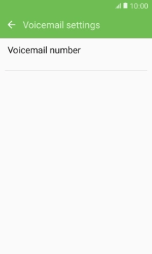 Press Voicemail number.