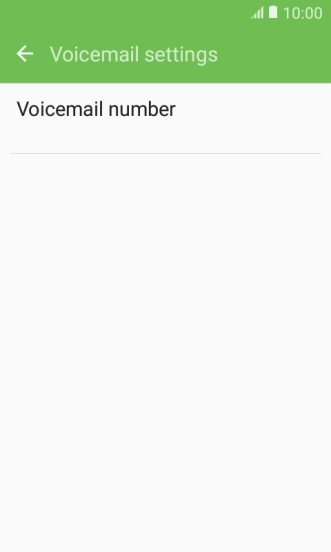 Press Voicemail number.