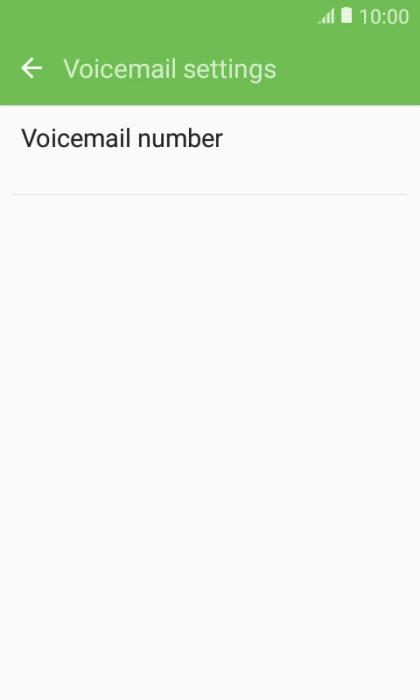 Press Voicemail number.