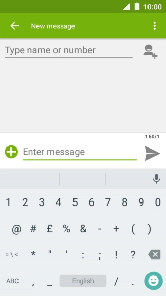 Press the required numbers and symbols.