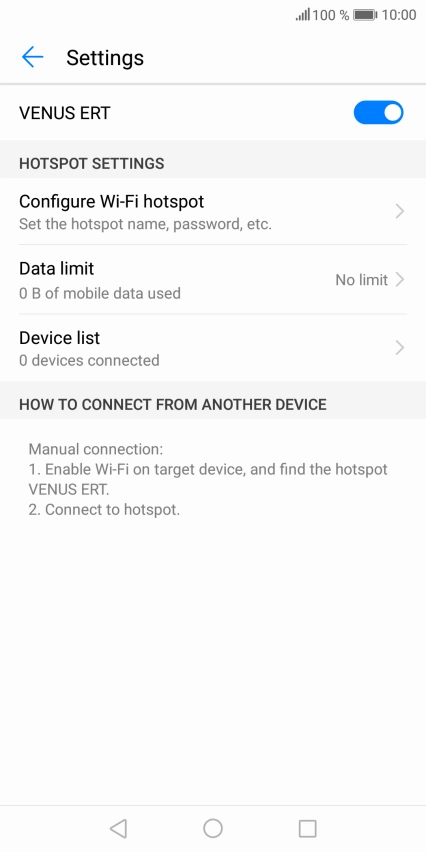 Press the Home key to return to the home screen.