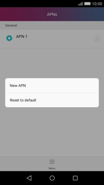 Press New APN.