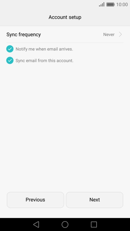 Press Sync frequency.