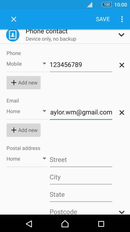 Press the drop down list next to the email address.
