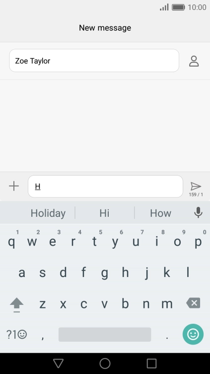 Open a new note, message or email message to bring up the keypad and your phone is ready for text input.