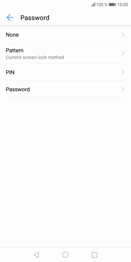 Key in the current phone lock code and press None.