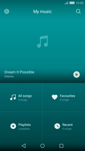 Press All songs.
