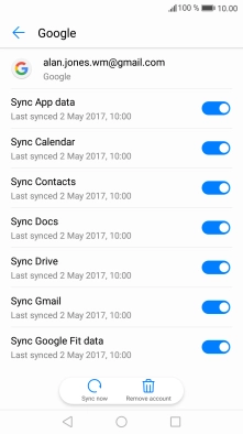 Press the Home key to return to the home screen.