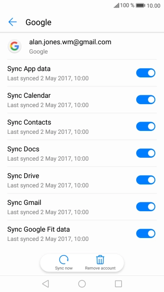 Press the Home key to return to the home screen.