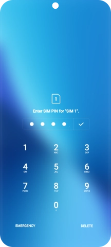 If you're asked to key in your PIN, do so and press the confirm icon.