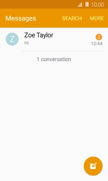 Press the new message icon.