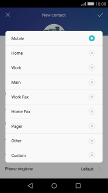 Press the required number type.