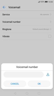 Key in (prefix) 5 (your phone number) and press OK.