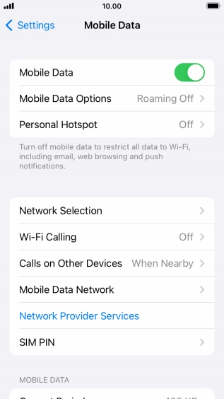 Press Mobile Data Network.