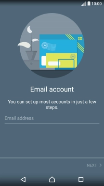 Press Email address and key in your email address.