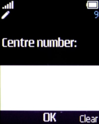 Key in +35387699989 and press the Navigation key.