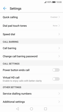 Press Additional settings.