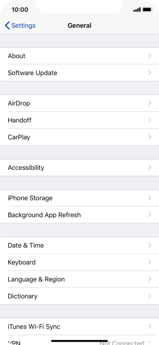 Press iPhone Storage.
