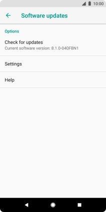 Press Check for updates. If a new software version is available, it's displayed. Follow the instructions on the screen to update the phone software.