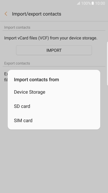 Press SIM card.