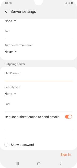 Press the drop down list below 