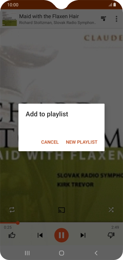 Press NEW PLAYLIST.