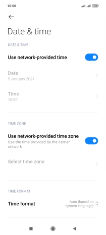 Press the Home key to return to the home screen.