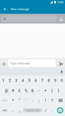 Press the required numbers and symbols.
