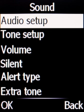 Select Tone setup.
