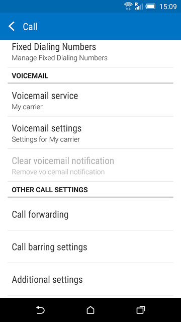 Press Additional settings.