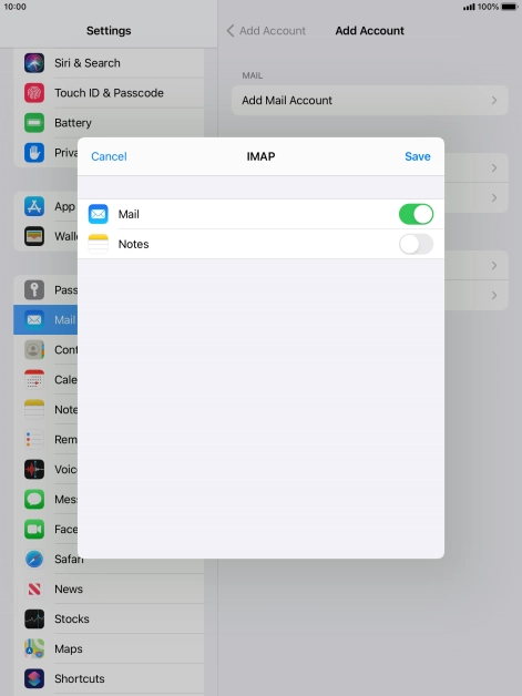 Press Save. Your email account has now been set up. To select more settings for incoming and outgoing server, proceed with the following steps.