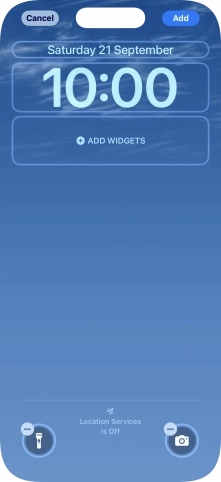 To customise the way the lock screen date is displayed, press the date widget and follow the instructions on the screen to select the required widget display mode.
