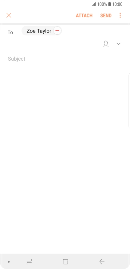 Press Subject and key in the required subject.