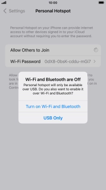 If Wi-Fi is turned off, press Turn on Wi-Fi and Bluetooth.