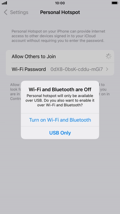 If Wi-Fi is turned off, press Turn on Wi-Fi and Bluetooth.
