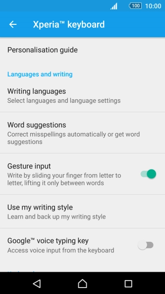Press Writing languages.