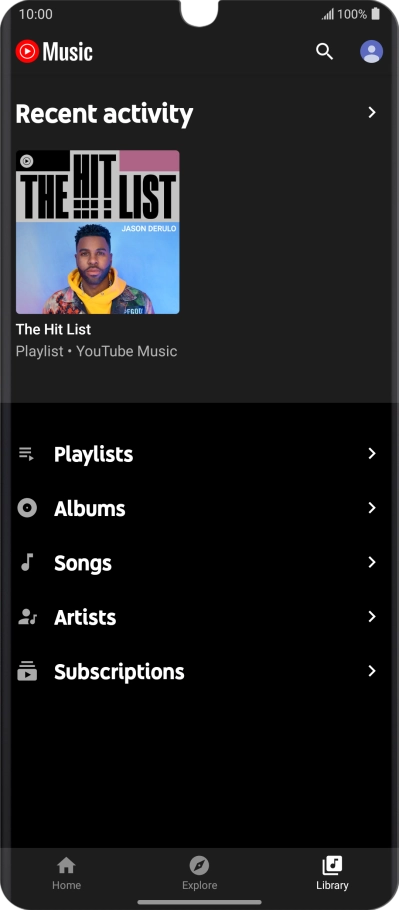 Press the required category and go to the required audio file.