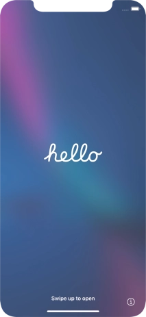 Slide your finger upwards starting from the bottom of the screen.