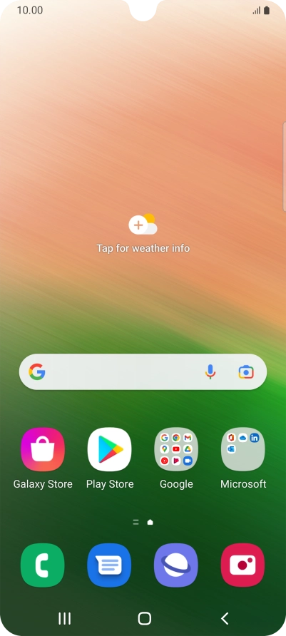 Slide two fingers downwards starting from the top of the screen.